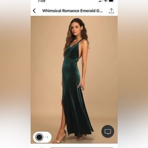 NWT lulus velvet dress